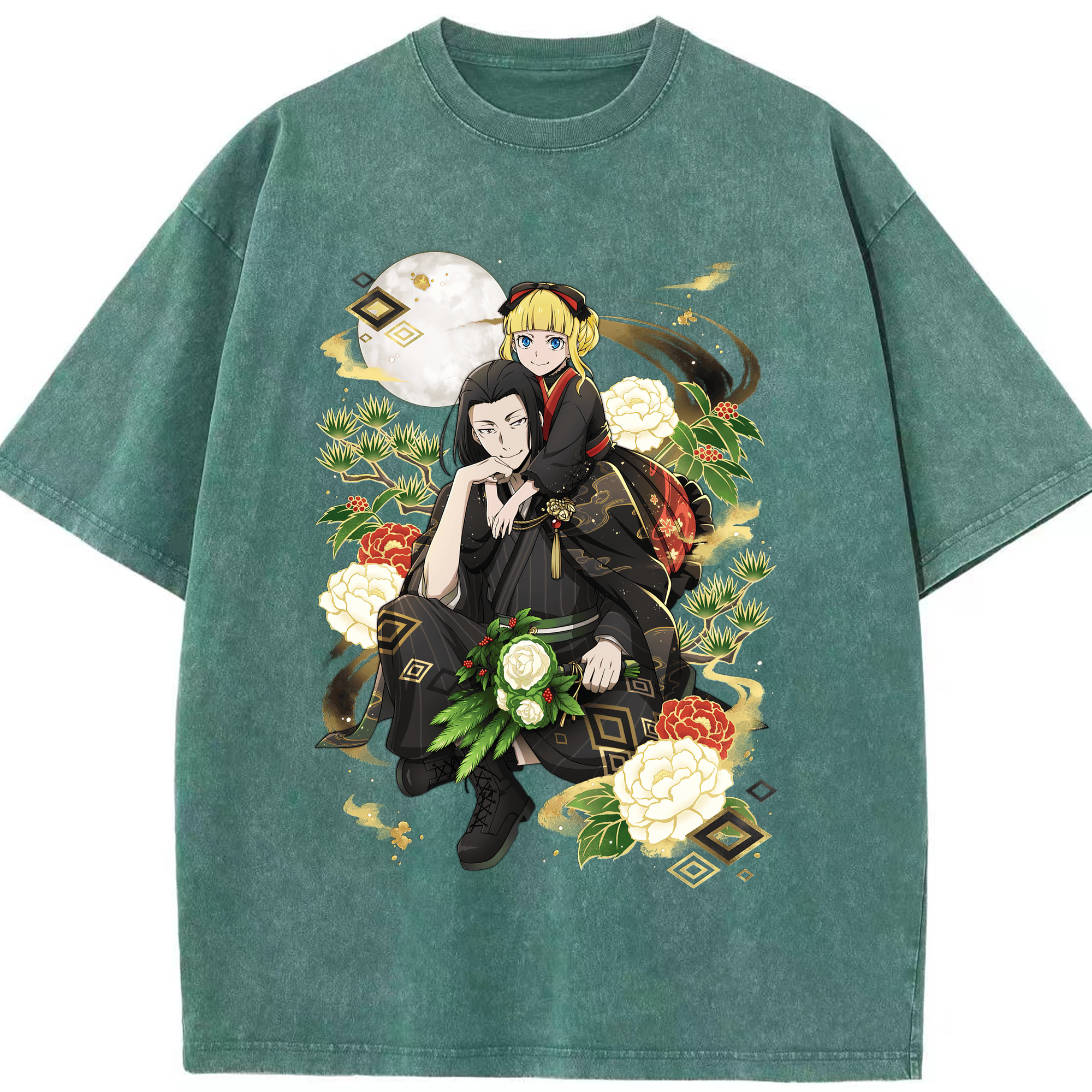 （画像用） 文豪ストレイドッグス Bungo Stray Dogs 綿100% ヴィンテージ風 半袖Tシャツ（フロントプリント）